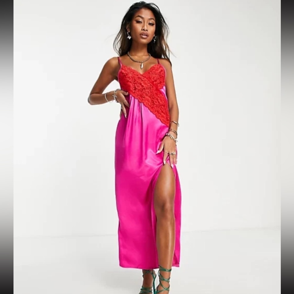Sexy  TOPSHOP SILK slip dress